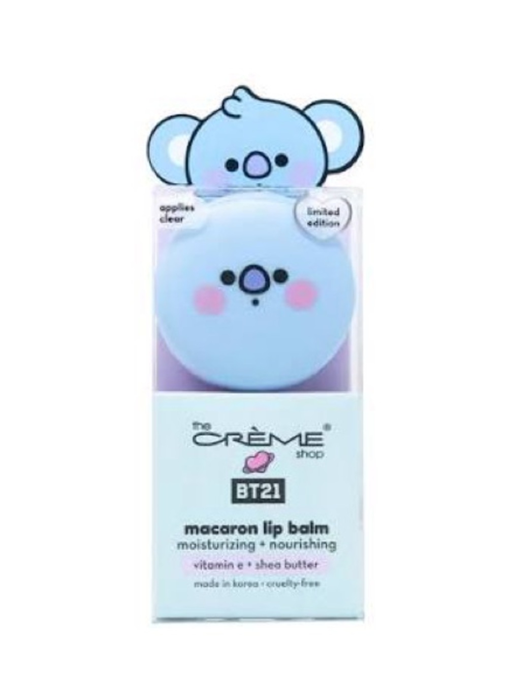 BT21 The Crème Shop Koya Macaron Lip Balm - Light Blue